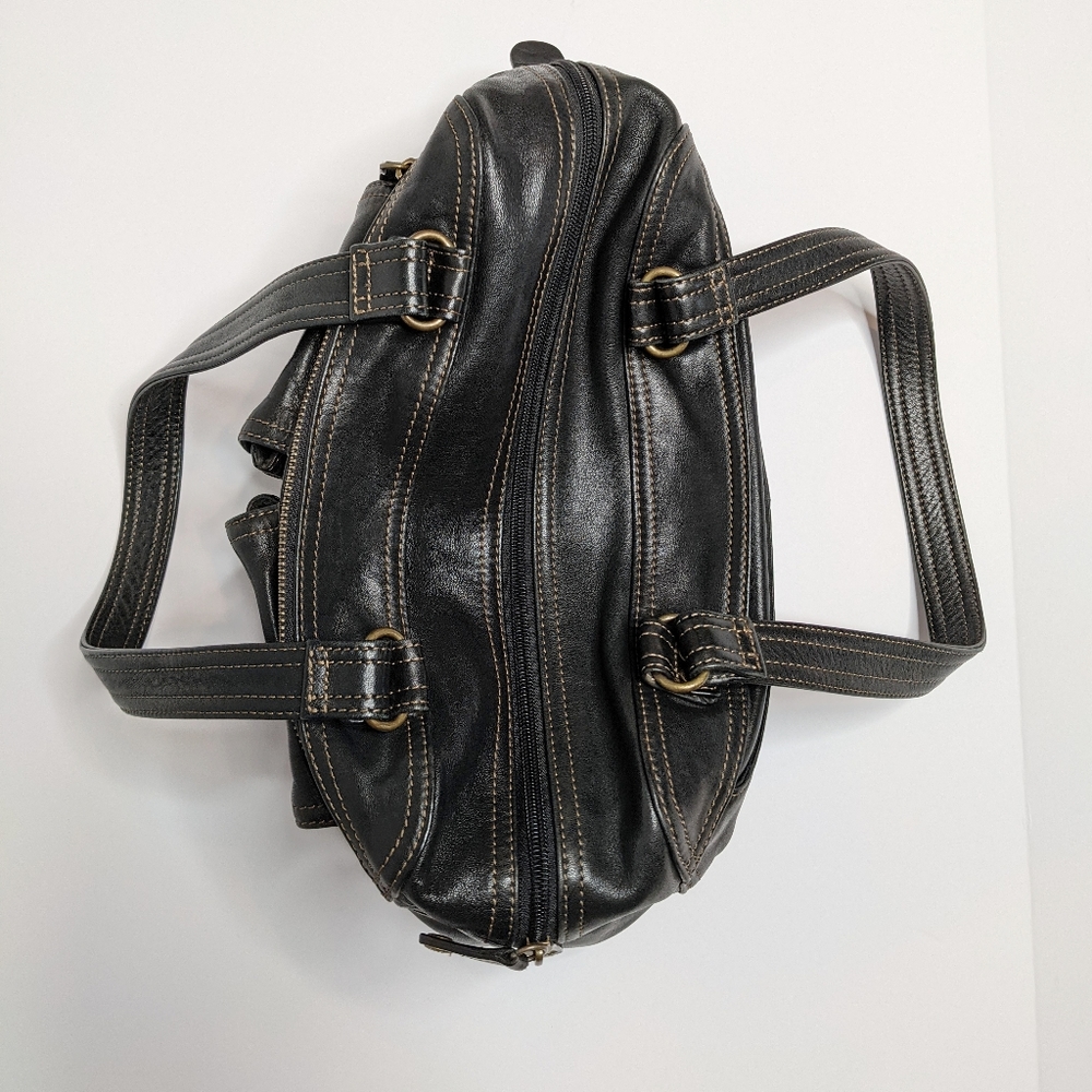 [❌ SOLD] FOSSIL Black Shoulder Purse Handbag - Picture 6 of 15